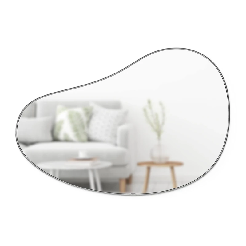 Umbra Hubba Pebble 24 x 36 Mirror, Metallic Titanium