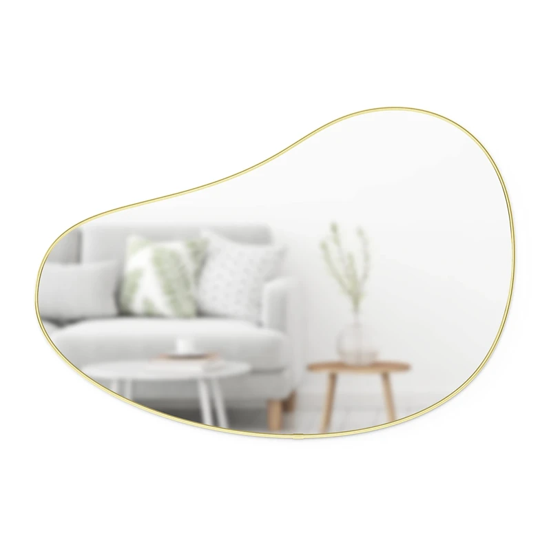 Umbra Hubba Pebble 24 x 36 Mirror, Brass