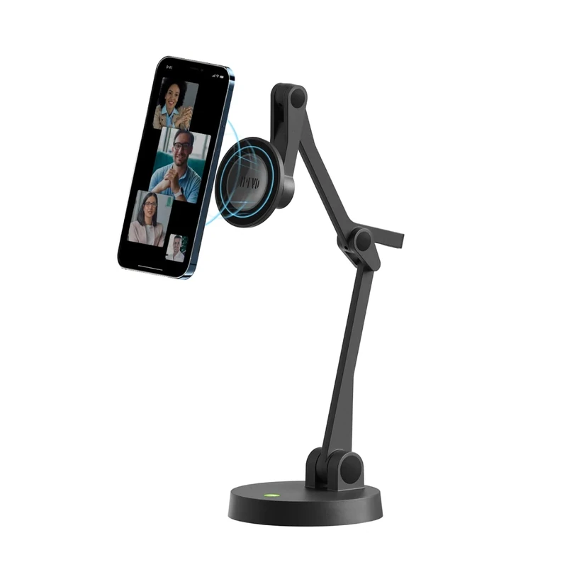 Ipevo Uplift Magnetic Multi-Angle Arm for iPhone 12 series and above, Multi-Jointed Phone Holder for video calls, multi-screen workspace, online teaching and learning, magnetic phone stand. - Image 1