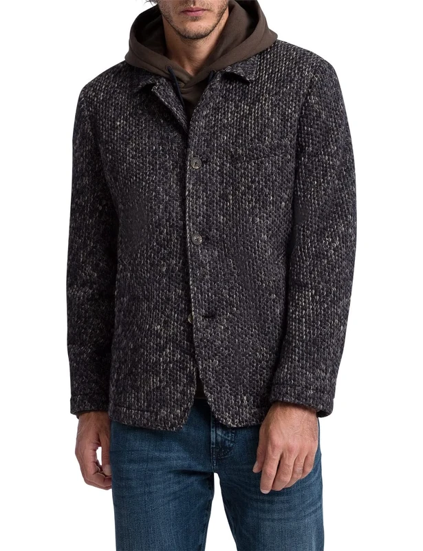 Pierre Cardin Men's Mac Blazer, meteorite, 13 UK