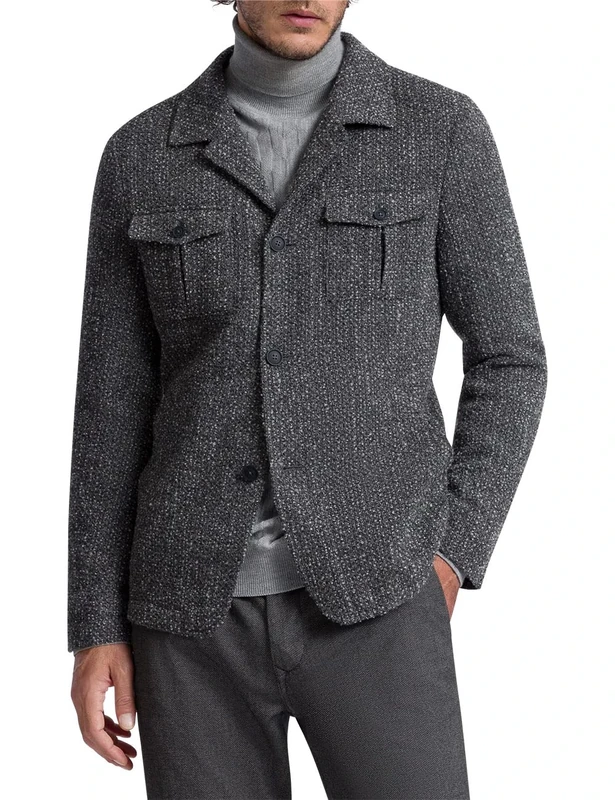 Pierre Cardin Men's Mac Blazer, Asphalt, XXS