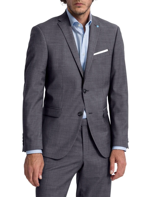 Pierre Cardin Men's Grant Blazer, Meteorite, 36R - Image 1