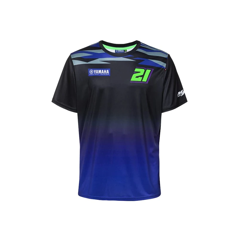 VR 46 Men's Yamaha Dual Franco Mordelli T-Shirt, Black, L