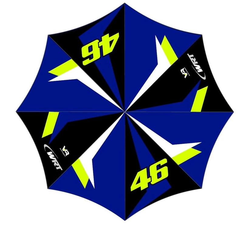 Valentino Rossi Umbrella VR46 WRT LINE,Unisex,Multicolor,One Size
