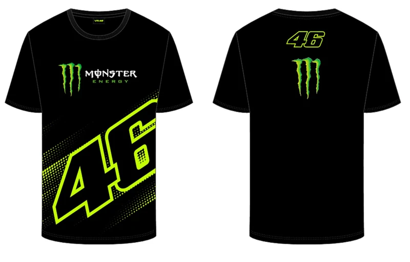 VR46 Monster Dual,T-Shirt,Uomo,Black,L