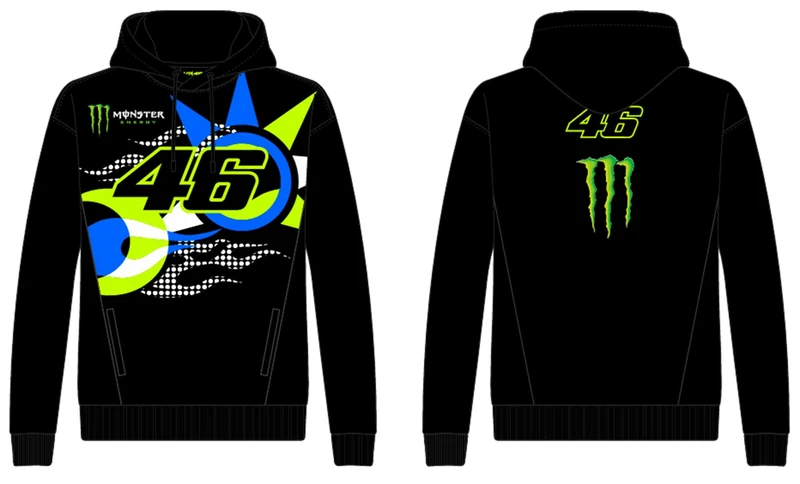 Valentino Rossi Fleece VR46 Monster Dual,Man,Black,M