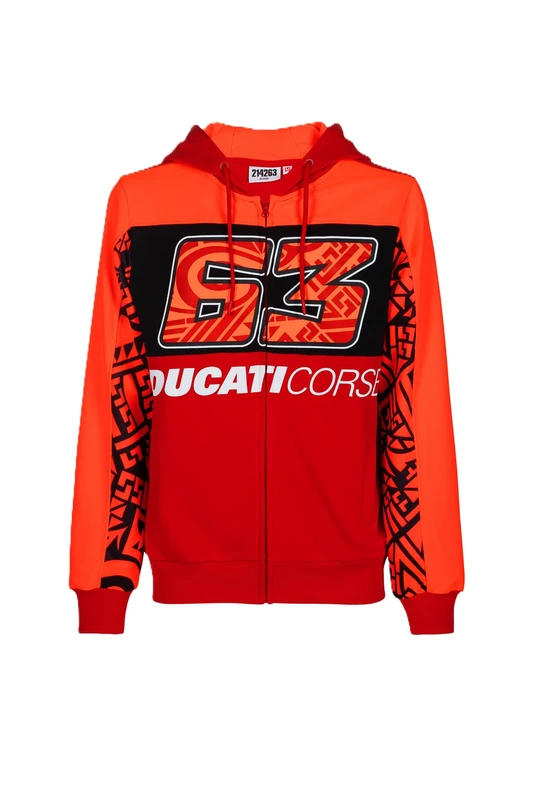 63 Bagnaia Jacket - Ducati Dual Line, Men, M, Red
