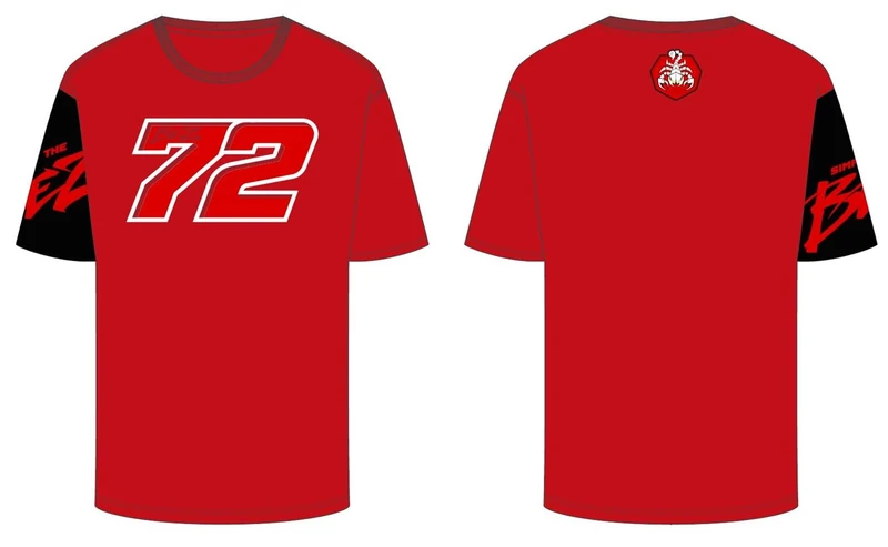 VR/46 RIDERS ACADEMY Marco Bezzecchi T-Shirt,Man,Red,XXL