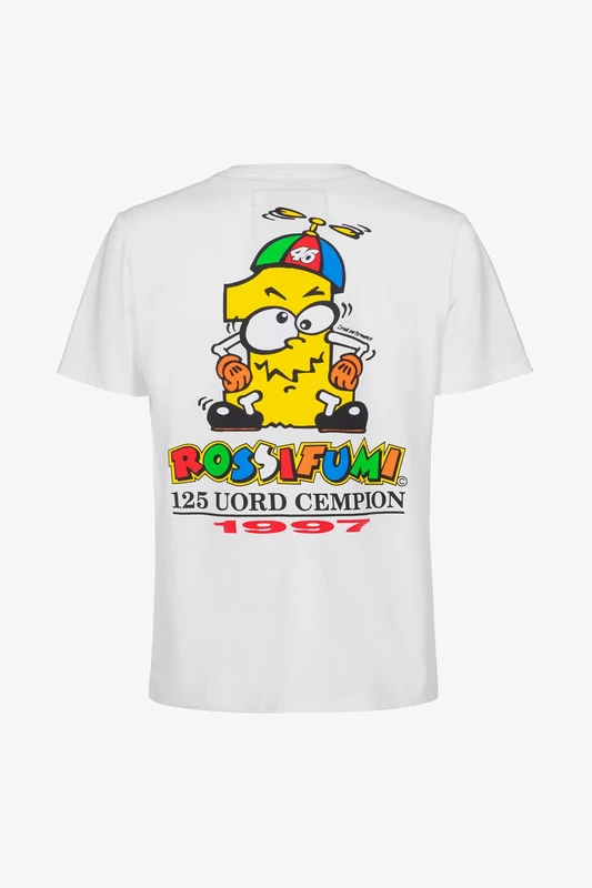 Valentino Rossi T-shirt Unlimited Collection 1997 WORLD TITLE (125cc),Man,Yellow,XS