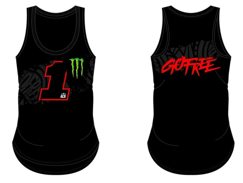 63 Dual Monster Bagnaia Tanktop,Woman,Black,M