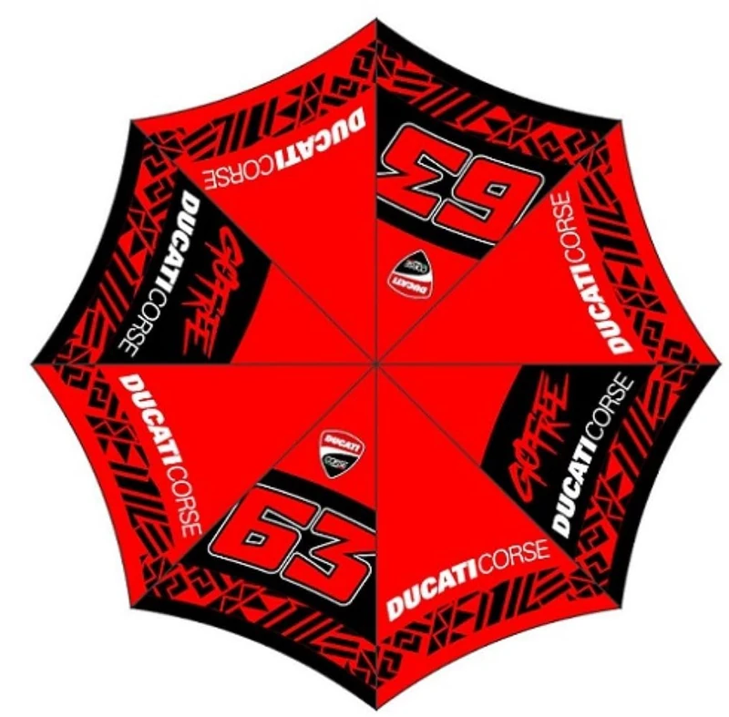 63 Parapluie Bagnaia - Ducati Dual Line, Unisex, Unique Size, Multi