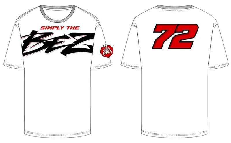 VR/46 RIDERS ACADEMY Marco Bezzecchi T-Shirt,Man,White,XXL
