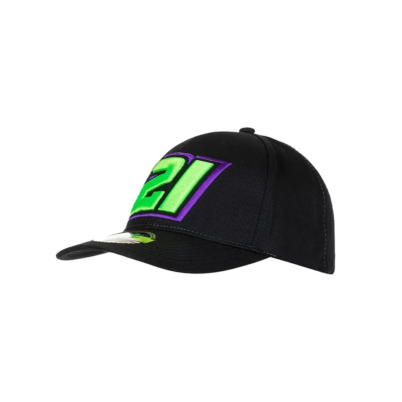 VR 46 Men's Franco Mordelli Hat with Visor, Black, One Size