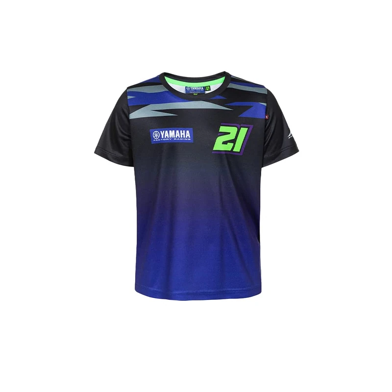 VR 46 Boy's Yamaha Dual Franco Mordelli T-Shirt, Black, 10 Years