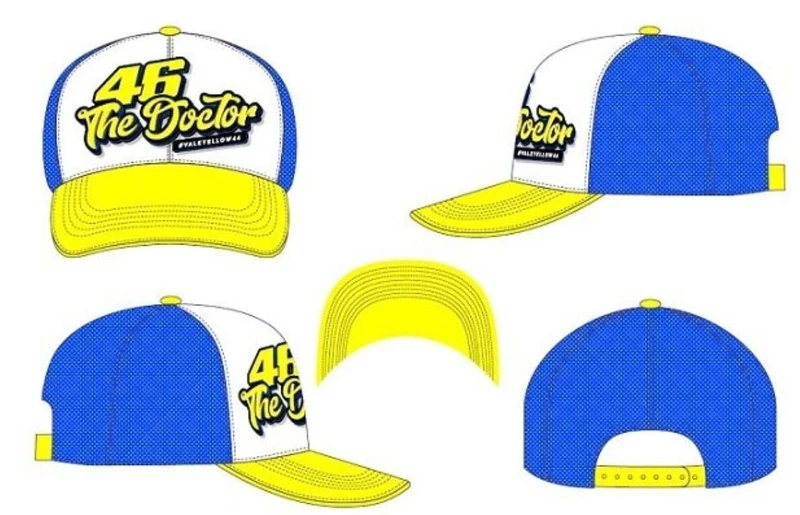 Valentino Rossi Men's Vr46 Fan Hat, Multi-Coloured, One Size - Image 1