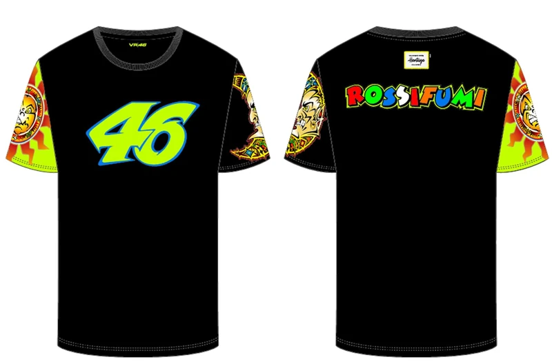 VR46 Valentino Rossi Heritage,T-Shirt,Uomo,Black,M