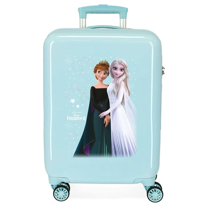 Disney Frozen Frosted Light Cabin Suitcase Blue 38 x 55 x 20 cm Rigid ABS Side Combination Lock 34L 2 kg 4 Wheels Double Hand Luggage