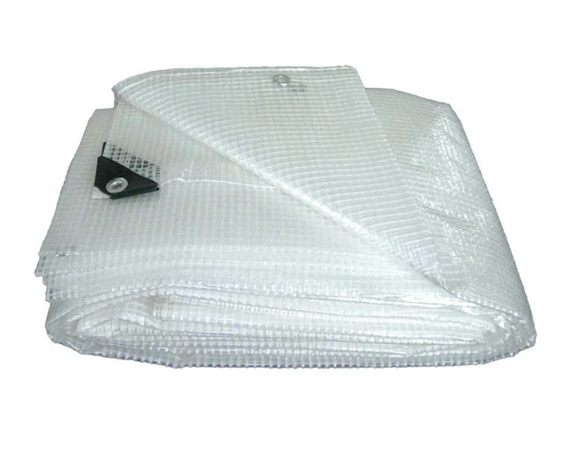 kippen Transparent Mesh Tarpaulin Size 4X10 Mt. Weight 160 g/m², Copertura 40 m² (410mt)