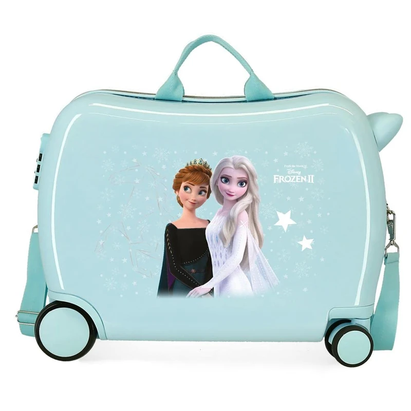 Disney Frozen Frosted Light Children's Suitcase Blue 50 x 38 x 20 cm Rigid ABS Side Combination Lock 34L 1.8 kg 4 Wheels Hand Luggage