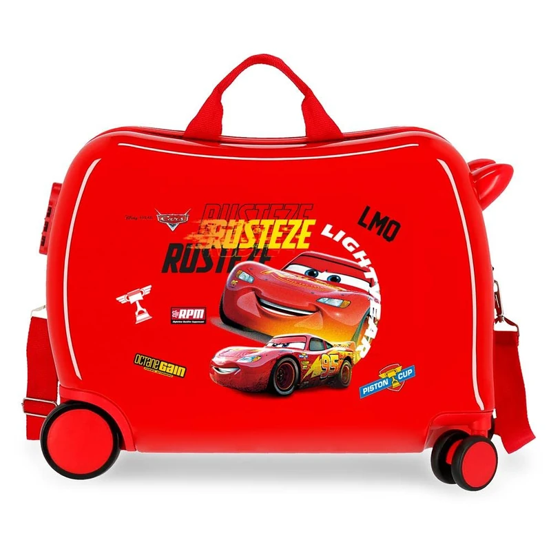 Disney Cars Rusteze Lightyear Cabin Suitcase Red 50 x 38 x 20 cm Rigid ABS Side Combination Lock 34L 1.8 kg 4 Wheels Hand Luggage