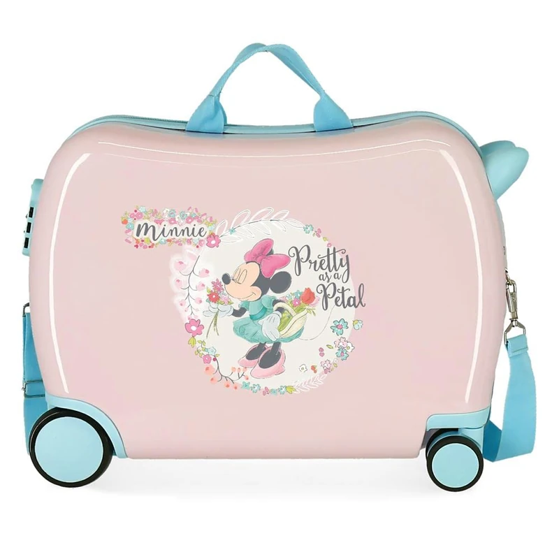 Disney Minnie Florals Children's Suitcase Pink 50 x 38 x 20 cm Rigid ABS Side Combination Lock 34L 1.8 kg 4 Wheels Hand Luggage