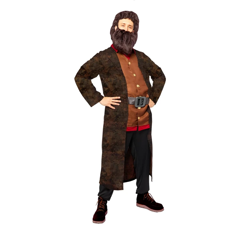 Amscan 9912484 - Men's Officially Licensed Hagrid World Book Day Fancy Dress Costume Size: Large