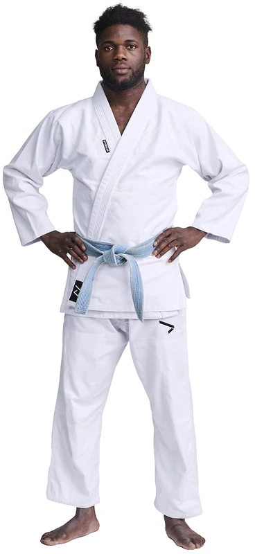 Ippon Gear BJJ GI Brazilian Jiu Jitsu beginner suit incl white belt [Size A4 I Pearl-Weave material I 350gr/m² fabric density I Tear-resistant material with sealed seams] white