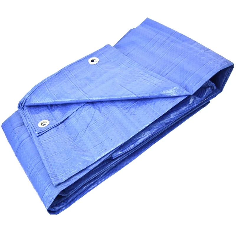 GARDENIX Tarpaulin Waterproof Heavy Duty Tarp Sheet Cover, Blue 60 g/m² (6 m x 12 m), Garden Tarpaulin Sheet for Camping, Terrace - Waterproof, Weatherproof, UV Protection, Reinforced Eyelets
