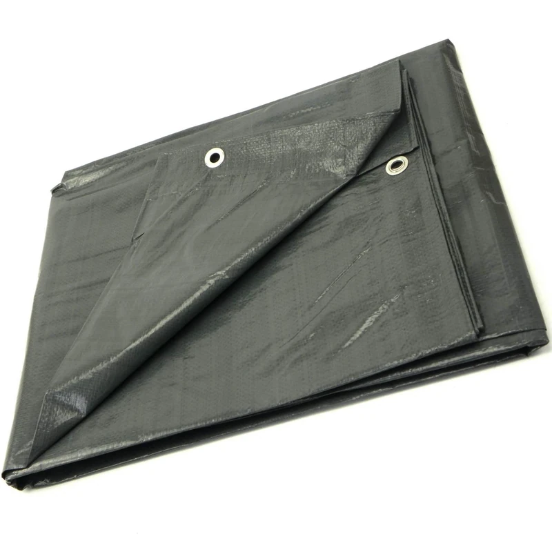 GARDENIX Tarpaulin Waterproof Heavy Duty Tarp Sheet Cover, Grey - 120gsm (6m x 10m), Garden Tarpaulin Sheet for Camping, Terrace - Waterproof, Weatherproof, UV Protection, Reinforced Eyelets