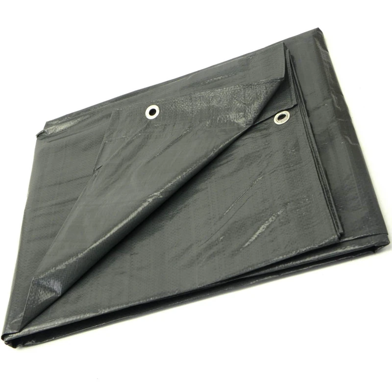 GARDENIX Tarpaulin Waterproof Heavy Duty Tarp Sheet Cover, Grey 120 g/m², 15m x 16m