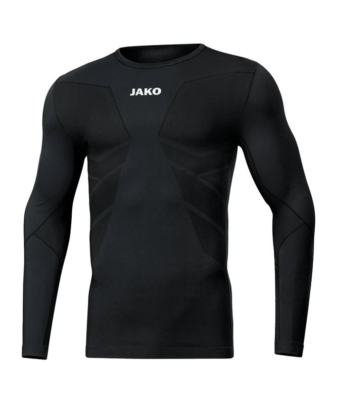 JAKO Unisex Long-Sleeved Comfort Recycled Athletic Black - Image 1