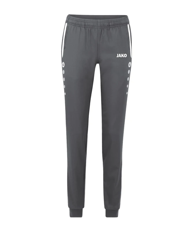 JAKO Women's All-Round Presentation Trousers Leisure and Jogging Bottoms Long, Anthracite Light, 44 (EU)