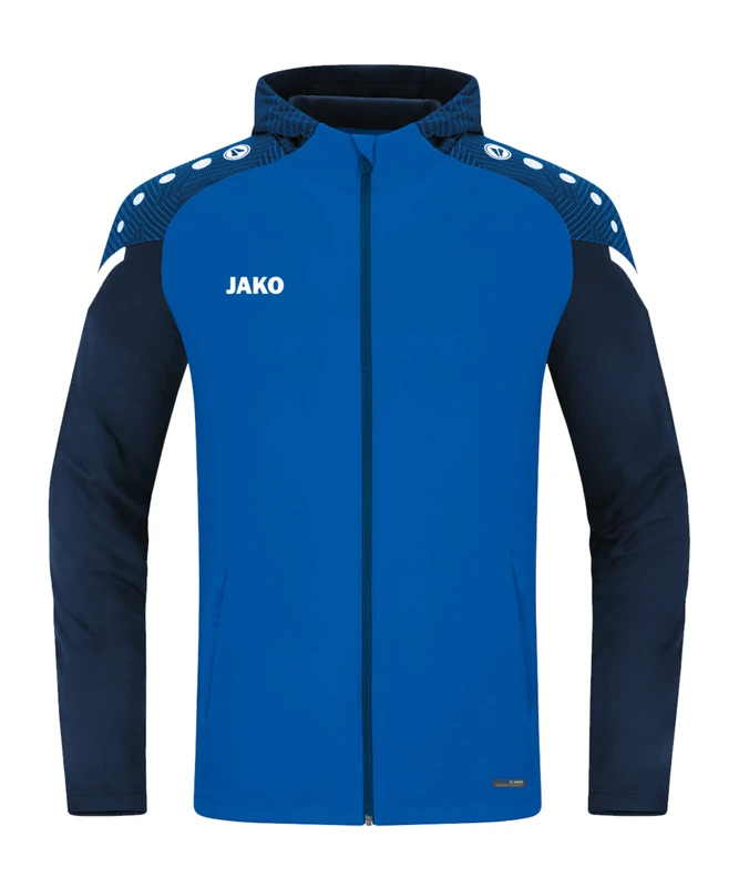 JAKO Men's Performance Hooded Jacket, Royal/Navy, 4XL
