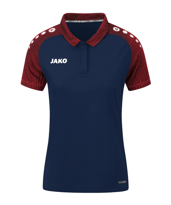 JAKO Women's Polo Shirt Performance, Navy/red, 36 (EU)