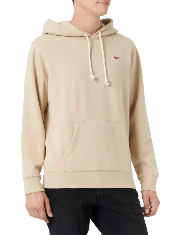 Levi's Men's New Original Sweatshirt Hoodie, Fields Of Rye, L - Image 1