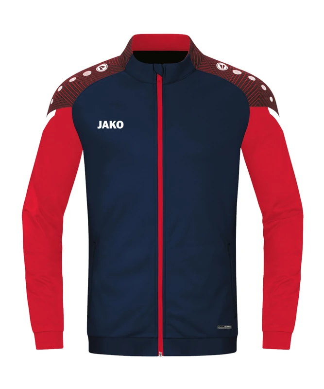 JAKO Men's Performance Polyester Jacket, Navy/red, 4XL
