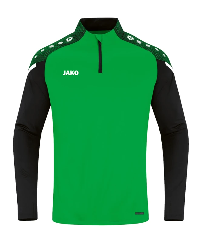 JAKO Men's Ziptop Performance, Soft Green/Black, XXX-Large
