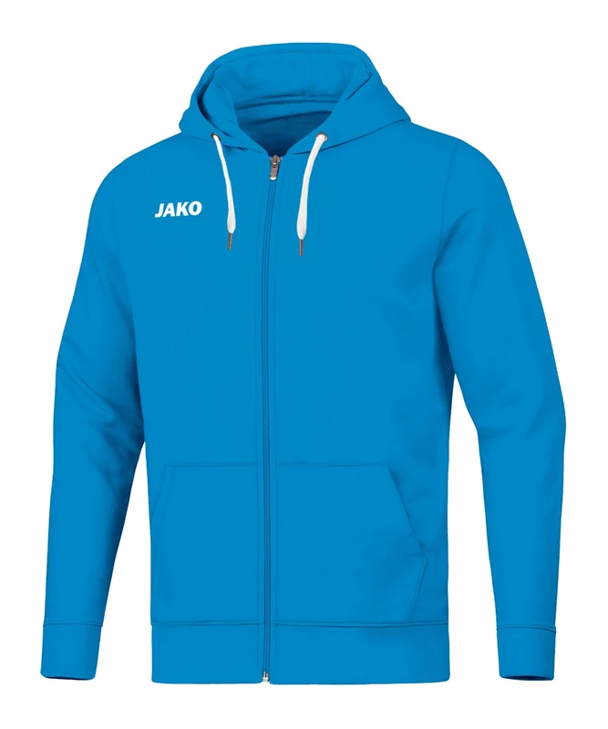JAKO Men's Kapuzenjacke Base Basic/Hooded Jacket, Blue, L