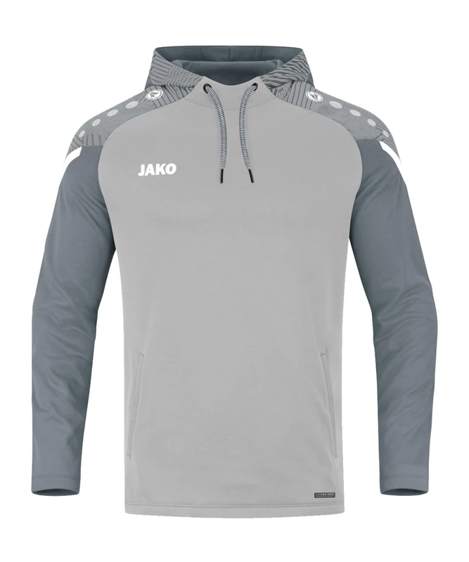 JAKO Hooded Sweatshirt Performance, Soft Grey/Stone Grey, L