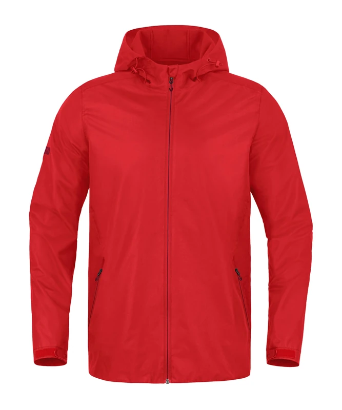 JAKO Men's Round All-Weather Jacket (Full-Length Zip), red, XL