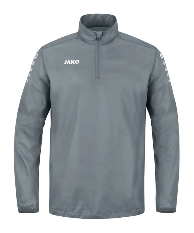 JAKO Men's Rainzip Team All-Weather Sweat/Zip top, Stone Grey, XXL