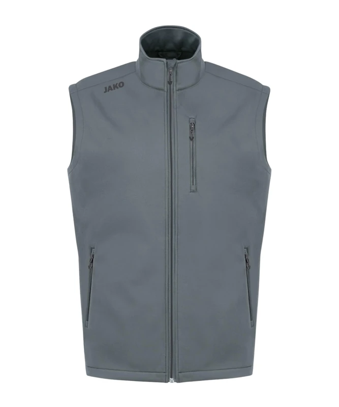JAKO Men's Premium Softshell Vest Jackets, Stone Grey, XXX-Large