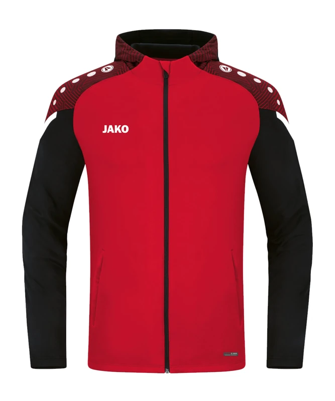 JAKO Performance Men's Hooded Jacket Red/Black