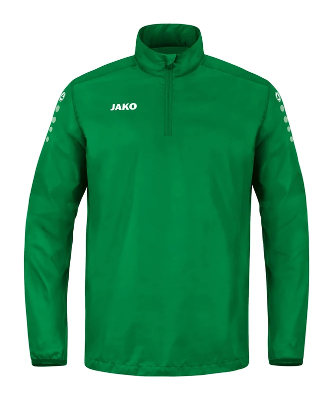 JAKO Men's Rainzip Team All-Weather Sweat/Zip top, Sports Green, XXX-Large