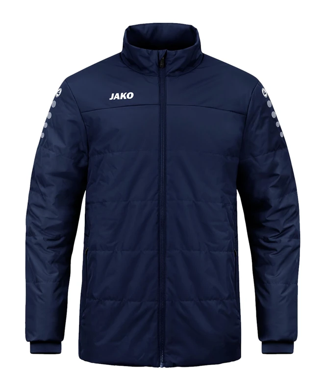 JAKO Men's Team Coach Jacket, Navy, XL