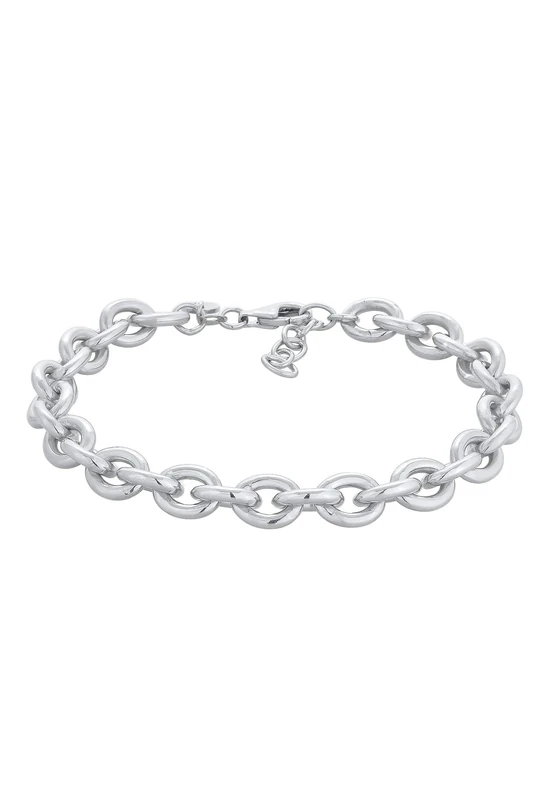 Elli Premium Bracelet Ladies Statement Coarse Elegant Jewellery In 925 Sterling Silver Rhodium Plated