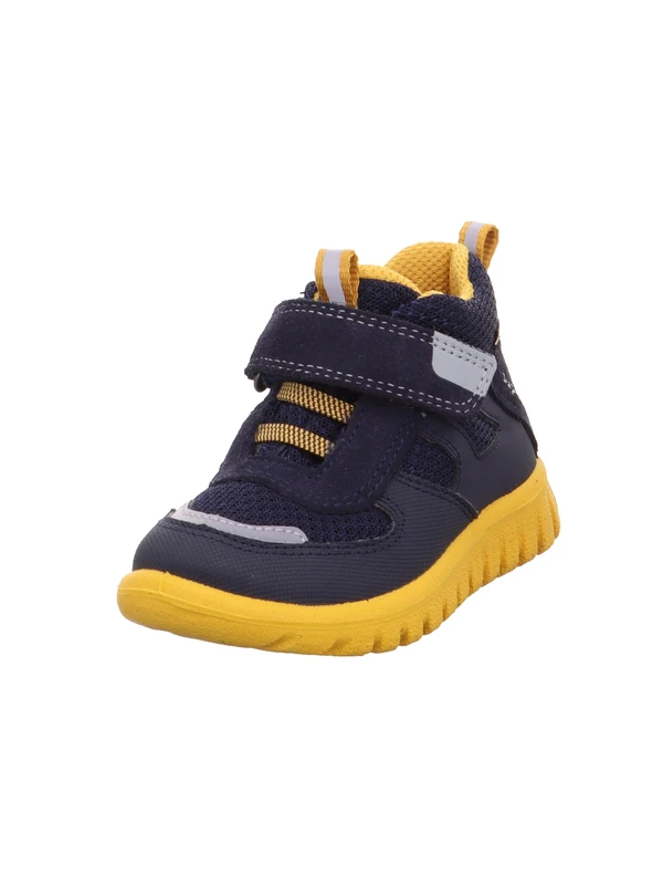 Superfit Sport7 Mini First Walking Baby Shoes, Kids Shoes, Blue/Yellow 8020, 4.5 UK Child