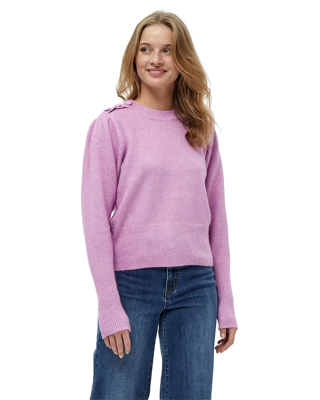 Desires Women's Gea Button Pullover 7258 Violet - Size S