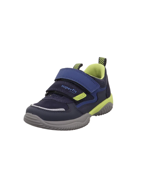 Superfit Girls' Storm Trainers, Blue Light Green 8000, 9.5 UK Child