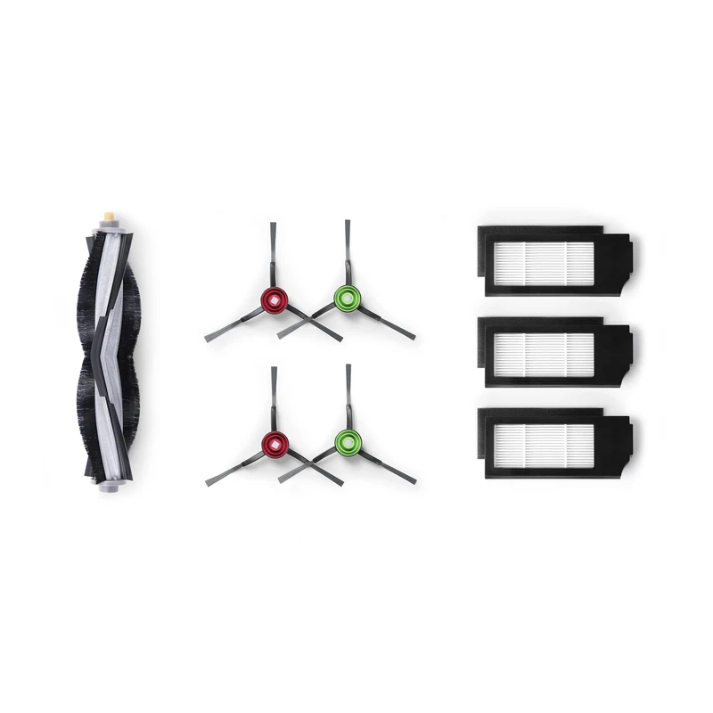 ECOVACS Buddy Kit (Main Brush, Side Brush, Filter) - Original Accessories for OMNI(Black), TURBO and X1 PLUS, D-KT01-0017
